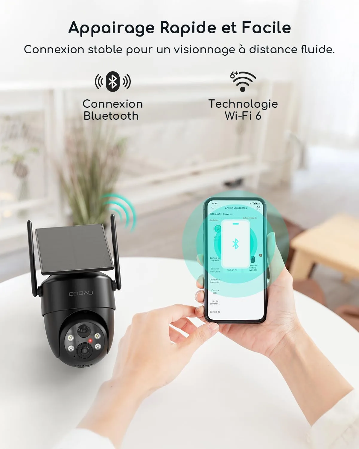 Test Caméra COOAU C5 2K connexion